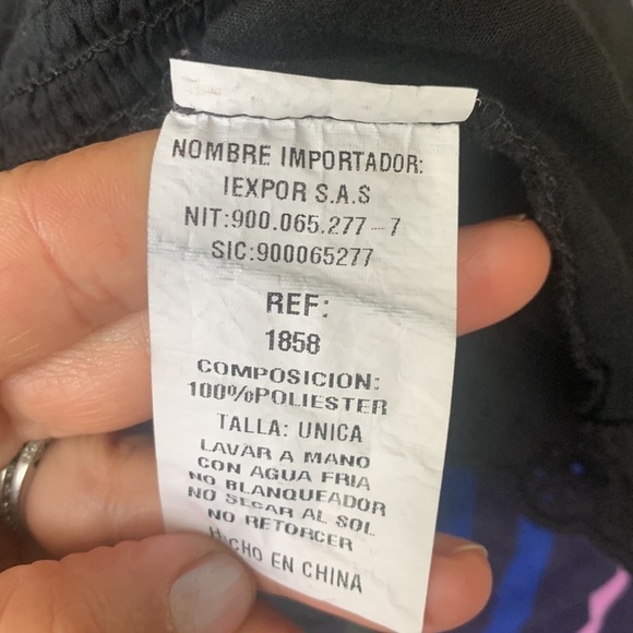 KanCan off the shoulders cropped eyelet black top size S ruffles bohemian - Picture 3 of 9